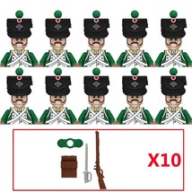 10PCS Military Figures Napoleonic Wars Series Building Blocks Weapons Br... - £26.37 GBP