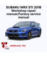 SUBARU WRX STI 2018
Workshop repair manual,Factory service manual,Ebook Pdf - $19.99