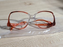 World of Frames Mya Tee NB 1970s Deadstock Eyeglasses Orange Made in Fra... - $114.91 MXN