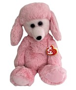 TY ATTIC TREASURES 9” Pricilla PINK POODLE DOG FLUFFY SOFT PLUSH NWT - $307.72 MXN