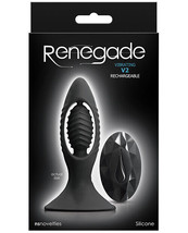 RENEGADE V2 RECHARGEABLE REMOTE CONTROL SILICONE VIBRATING BUTT PLUG - £34.68 GBP