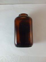SNUFF JAR BROWN/AMBER 4 DOT GLASS SNUFF JAR, VINTAGE - €7,76 EUR