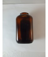 SNUFF JAR BROWN/AMBER 4 DOT GLASS SNUFF JAR, VINTAGE - $12.65 CAD