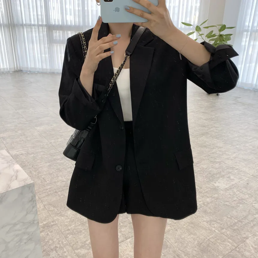Women Shorts With Blazer 2 Piece Set 2021 Spring Summer Shorts And Blazer Suit S - £150.31 GBP