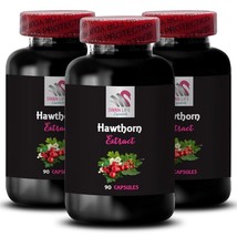 Immune Booster - HAWTHORN EXTRACT - Leaf Powder 3 Bottles 180 Capsules - $51.26