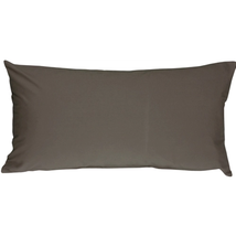 Caravan Cotton Dark Gray 9x18 Throw Pillow, Complete with Pillow Insert - £16.79 GBP