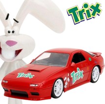 1985 Mazda RX-7 RHD w/ Trix Rabbit 1:24 Diecast Jada Hollywood Rides Col... - $904.67 MXN