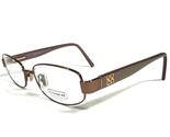 Coach Eyeglasses Frames ORIANA 1023 TAN Brown Pink Oval Round Wire Rim 5... - $55.74