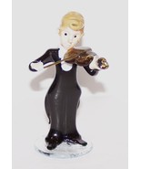 LOVELY MURANO ITALY ART GLASS MAN PLAYING THE VIOLIN 3 3/4&quot; FIGURINE/SCU... - €29,87 EUR