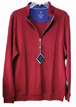 Tailorbyrd Collection 1/4 zip Sweater, Medium Burgundy, Tailorbyrd Men&#39;s... - $22.48