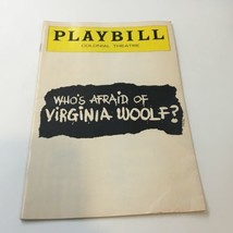 1976 Playbill The Colonial Theatre Edward Albee&#39;s Who&#39;s Afraid of Virginia Wolf - £15.15 GBP