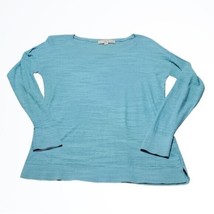 Ann Taylor LOFT Light Blue Simple Light Weight Crew Neck Sweater Size MP - £14.42 GBP
