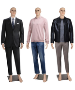 Full Body Male Mannequin Dress Form Torso 73 Inch Adjustable 360° Rotati... - $2,549.30 MXN