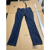 Lands&#39; End Women’s Jeans Size 6 Dark Wash Slim Leg Fit, Denim Pants, Sli... - $12.87