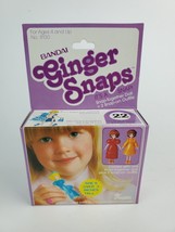 Vintage 1981 Bandai Ginger Snaps #22 snap-together doll 3&quot; New in Purple... - $19.79