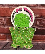 Vintage 70s Plant Pot Bloomers Planter Cloth Cover Fabric Adjustable Wra... - $13.58 CAD