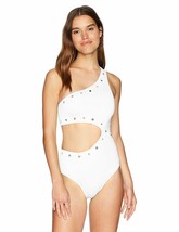 Jessica Simpson Women&#39;s Shoulder Monokini One-Piece Swimsuit Bathingsuit... - $33.96