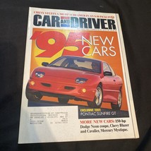 Car and Driver October 1994 / 95 New Cars/ Exclusive : Pontiac Sunfire GT test - £5.97 GBP