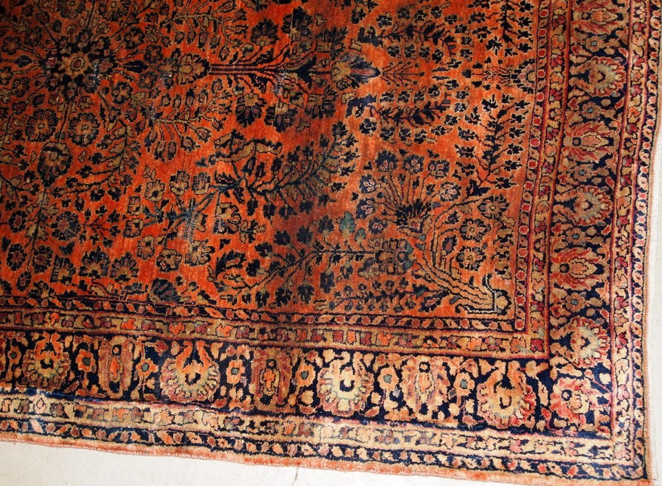 Handmade antique Oriental rug 4.1' x 6.4' (125cm x 195cm) 1920s - 1B787 Item image 4