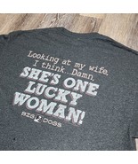 Y2K Big Dogs Shirt Adult Size Extra Large Gray Funny Wife Humor Dog 2016 - $27.34 CAD