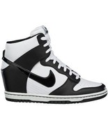 Nike Dunk Sky Hi Wedge Shoes High High Heel Black Off White Sneaker 7 Fo... - £249.95 GBP