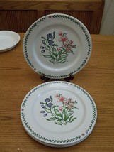 Global Designs Dinner Plates ~ Floral Flowers ~ Set of 4 - $32.92