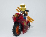 Building Block Zane Ninjago with Motorcycle Minifigure Custom - $8.00