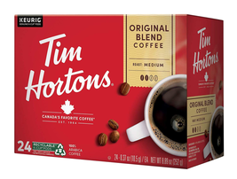 Tim Hortons Original Blend Medium Roast Coffee K-Cup Pods Keurig Brewers 24 Ct - $18.57
