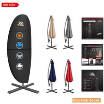 Large Outdoor Umbrella Cover with Support Pole - Fits 7.5-11.5 FT Umbrellas - $50.44
