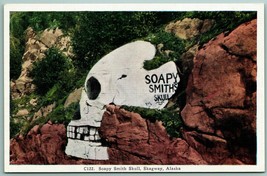 Soapy Smith Skull Skagway Alaska AK UNP Unused Linen Postcard I11 - £4.23 GBP