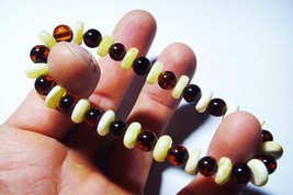 Genuine Amber Bracel Natural Baltic Amber Bracelet Unisex - £43.68 GBP