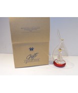 Avon Spun Glass Tree Ornament Very Nice In Box 1999 Red - $17.98