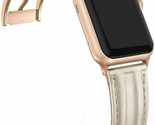 Leather Band Compatible with Apple Watch 38mm 40mm Shiny Bling Strap - GOLD - $7.91