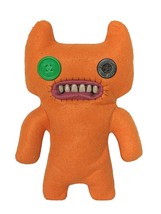 Fuggler Orange Funny Ugly Monster Buttons Teeth Plush Stuffed Animal 9.5&quot; - £25.88 GBP