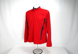 Adidas Supernova 1/4 Zip Long Sleeve Activewear Men&#39;s Sz M Red Sportswear - $22.77