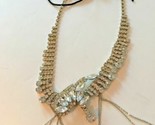 Increíble Vintage Estrás Lágrima Collar de Cadena Sku 011-35 - £4.65 GBP