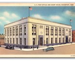 Office and Courthouse Davenport Iowa IA UNP LInen Postcard S25 - $3.02
