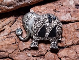 Money Amulet, Financial Fortune Spell, Money Spell, Elephant Rhinestone Brooch  - £61.92 GBP