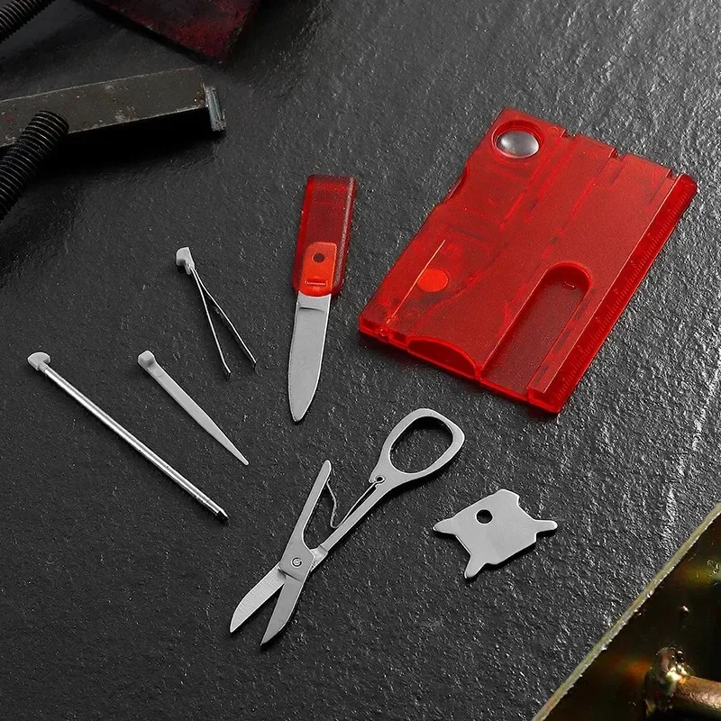 Multifunction Pocket Tool Card Gadget, Portable Multi-tools Outdoor Survival - £8.32 GBP