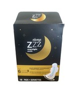 Always Zzz Overnight Pads Size 6 Flexi-Wings 10 Pads Open Box - $26.60