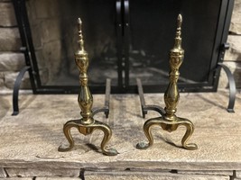 Pair of Vintage Brass Andirons for Fireplace - $4,538.71 MXN