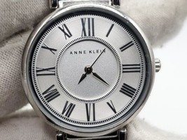 Anne Klein Women Watch New Battery Silver Tone Roman Numerals 29mm - $30.00