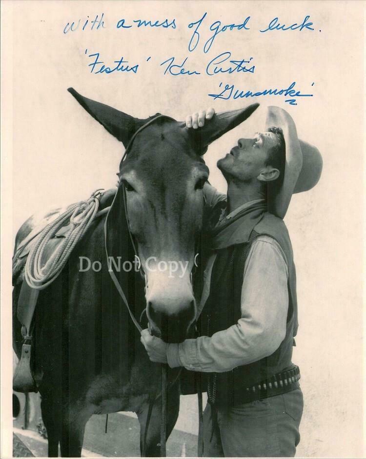KEN CURTIS SIGNED PHOTO 8X10 RP AUTOGRAPHED PICTURE GUNSMOKE FESTUS - $19.99