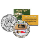 NEON FIRE FLY * Collectible Antique Fishing Lures * JFK Half Dollar US C... - $14.95