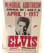 Elvis Presley Cardboard Advert 1957 Jordanaires Buffalo NY Tickets $1.75... - $993.10 MXN