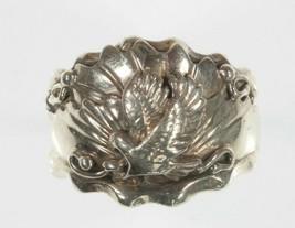 Vintage Weißkopf Seeadler Sterlingsilber Ring Gestempelt Jb Größe 11.75 - $165.04