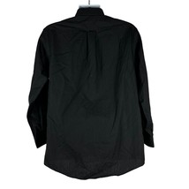 Puritan Men&#39;s Black Wrinkle Free Button Down Dress Shirt Size M - £18.06 GBP