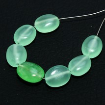 Green Onyx Ropada Smooth Oval Beads Natural Loose Gemstone Jewelry - £2.49 GBP