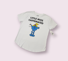 Graphic Print Little Miss Caffeinated Short Sleeve T Shirt Mr Men Memes ... - $23.00
