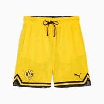 NWT men's large Puma X PUMA BVB FTBL hoops mesh shorts Borussia Dortmund... - $37.99